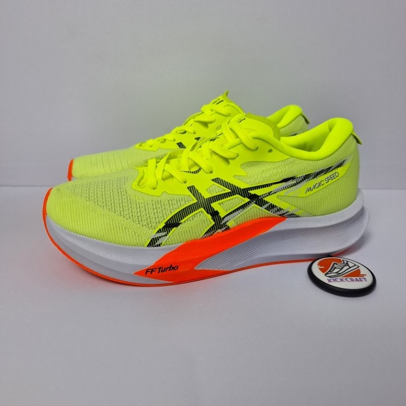 Jual ASICS MAGIC SPEED SKY PARIS GREEN ORANGE PREMIUM ORIGINAL | Shopee ...