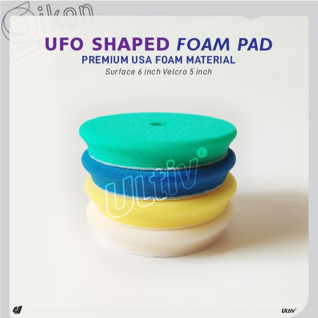 Jual Spon Busa Poles Ultiv 6 Inchi High Quality Foam Pad Velcro 5 inch ...