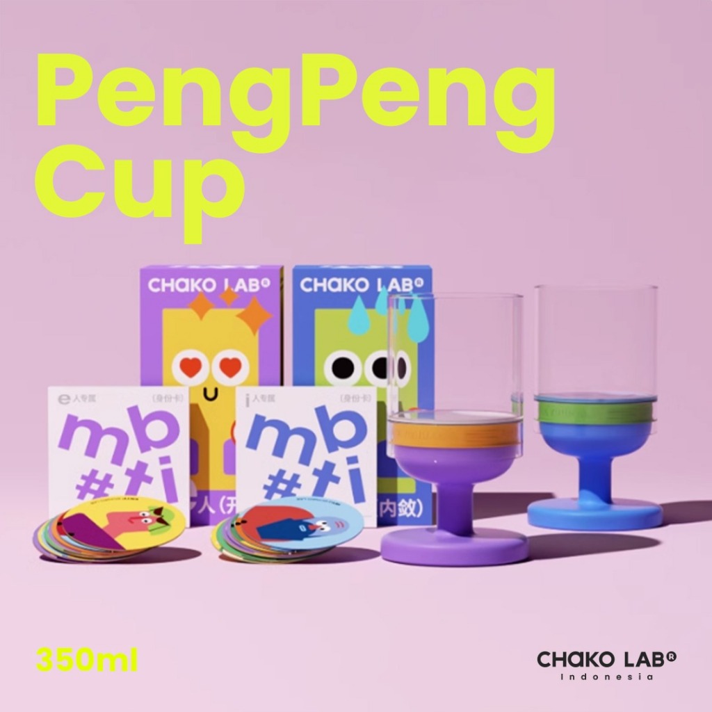 Jual CHAKOLAB Pengpeng Cup Glass 350ml | Shopee Indonesia