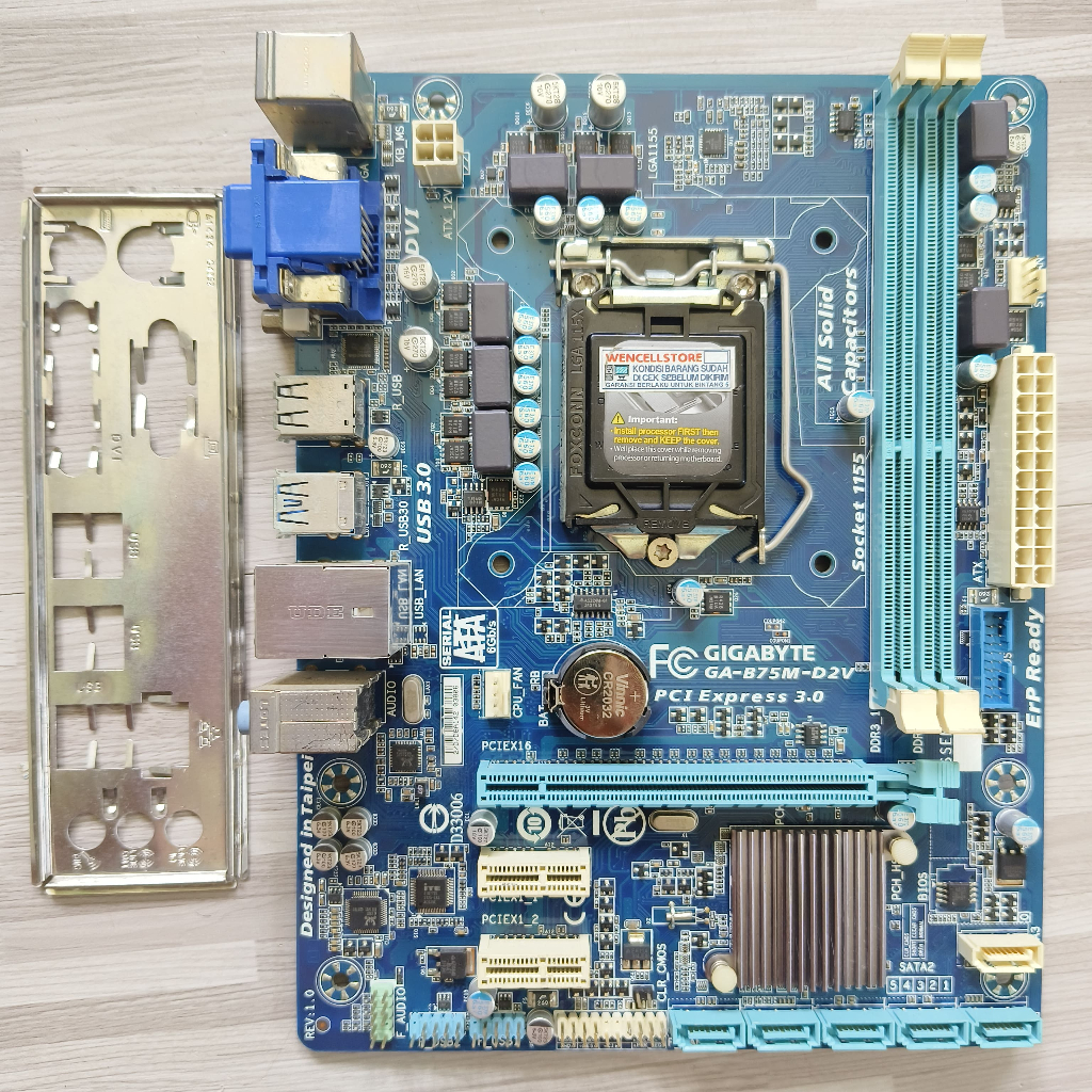 Jual MAINBOARD GIGABYTE GA-B75M-D2V LGA 1155 MICRO ATX | Shopee Indonesia