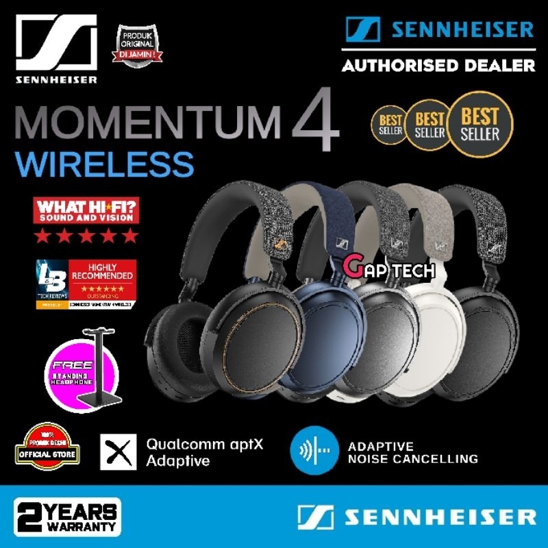 Jual Sennheiser Momentum 4 Wireless Adaptive Noise Cancellation Over