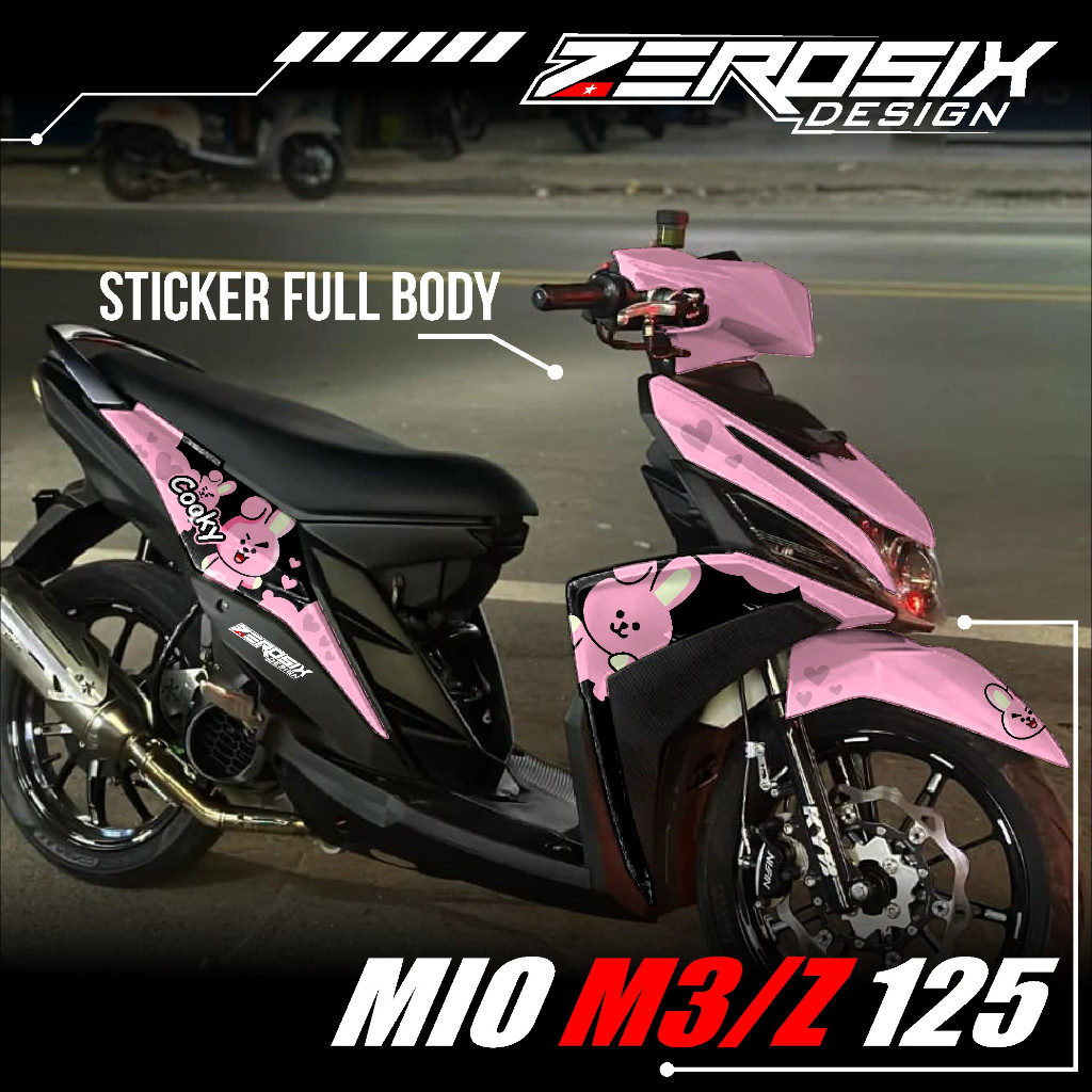Jual Stiker Motor Yamaha Mio M3 125 Full Body - Sticker Decal Striping ...