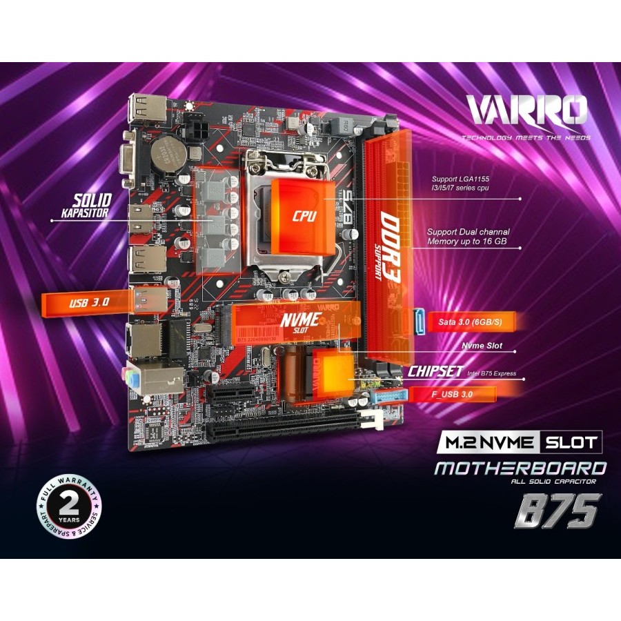 Jual MOTHERBOARD VARRO H61 PLUS | Shopee Indonesia