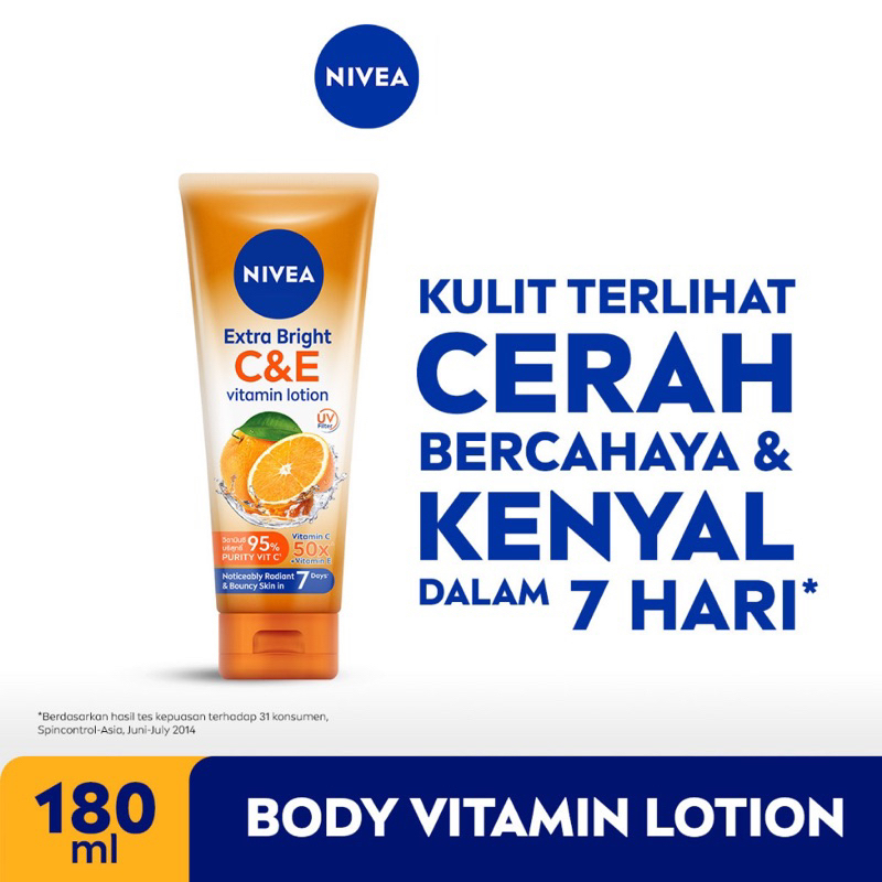 Jual KG Nivea Extra Bright C & E Vitamin Lotion Body Serum 180 ML