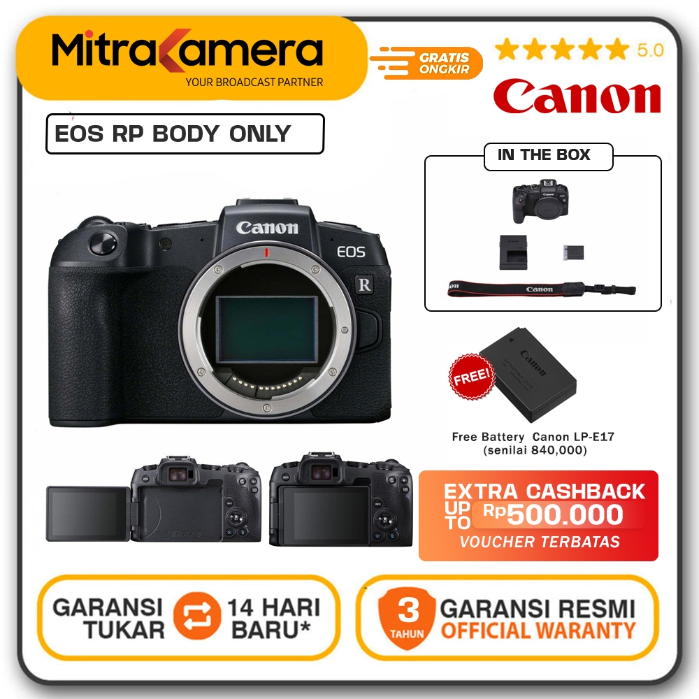 Jual Canon EOS RP Mirrorless Kamera (Body Only) | Shopee Indonesia
