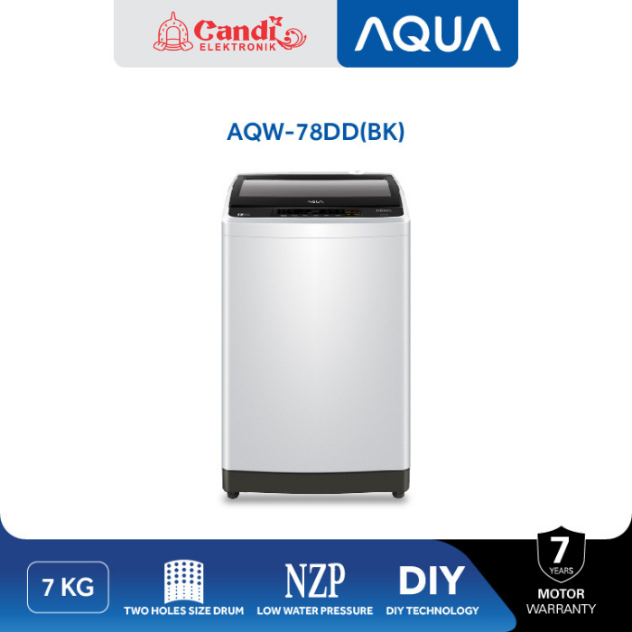 Jual AQUA Mesin Cuci Top Loading 7 Kg Hijab Wash Fuzzy Control AQW-78DD ...