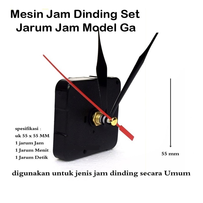 Jual Mesin Jam Dinding Set Jarum Jam Model Gantung Mesin Jam Dinding 
