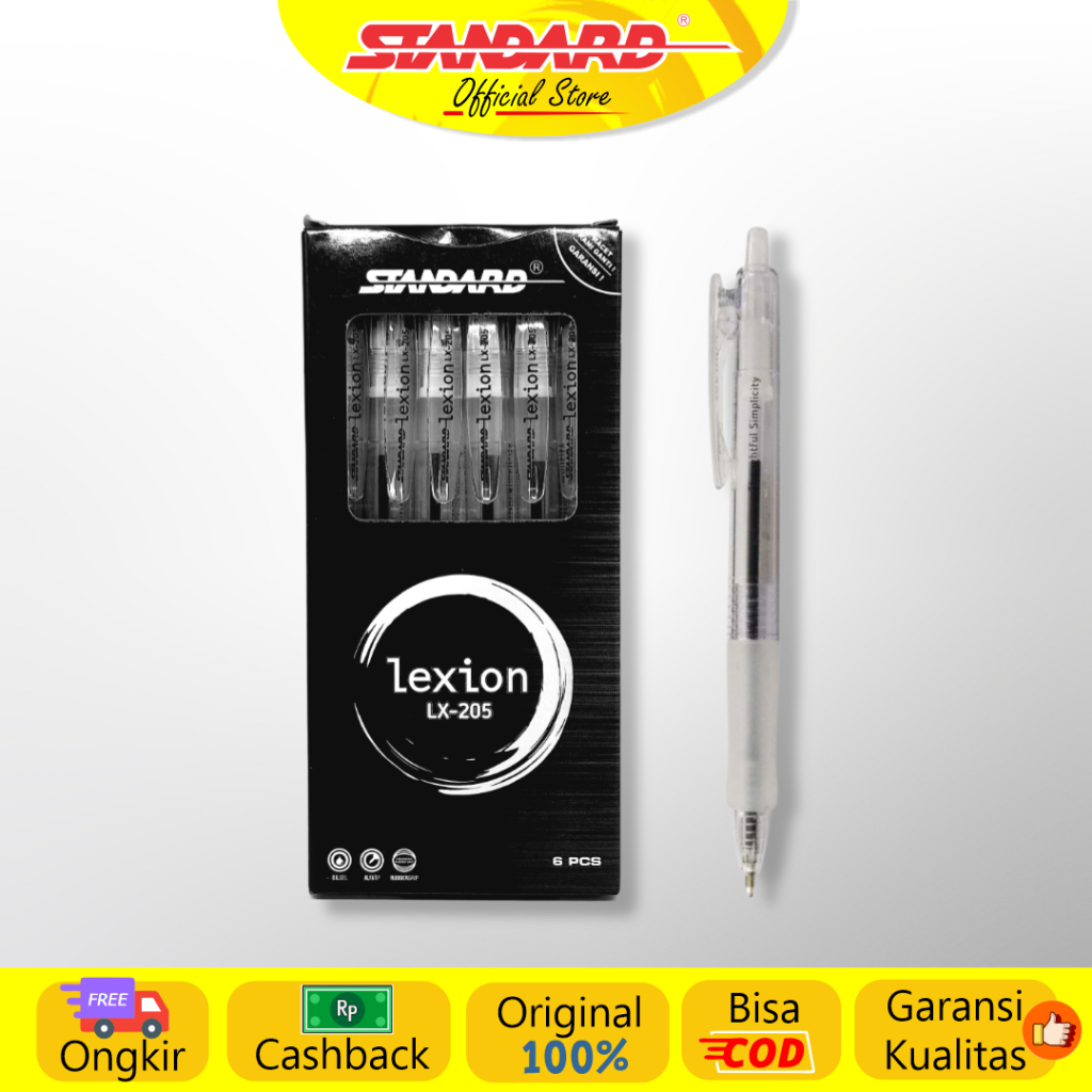 Standard - Pulpen Lexion 1.0 LX-205 ( Alat Tulis / Pen / Ballpoint / Pena ) (4)