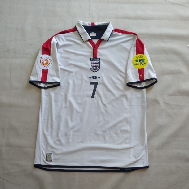 Maillot Angleterre Extérieur 2004-2005 Umbro Taille L - Rouge - Occasion Bon état