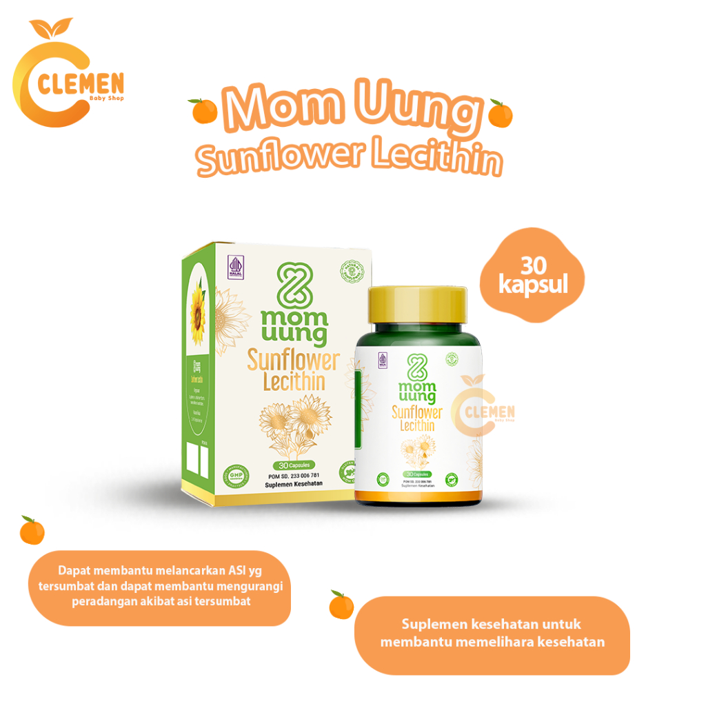 Jual Mom Uung Sunflower Lecithin 30 Kapsul (Pelancar Asi) | Shopee