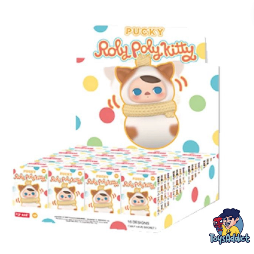 Jual POPMART PUCKY Roly-Poly Kitty Series-Vinyl Plush Blind Box SET ISI ...