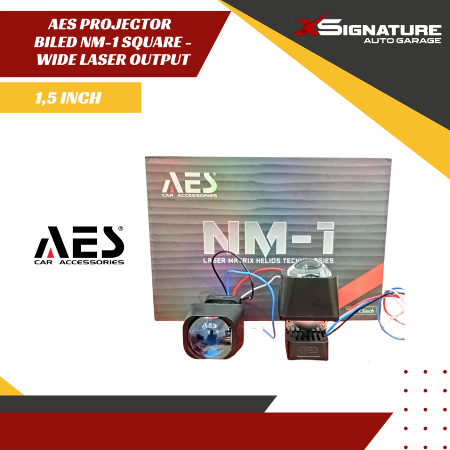 AES PROJECTOR BILED NM1 SQUARE 1,5 INCH - WIDE LASER OUTPUT