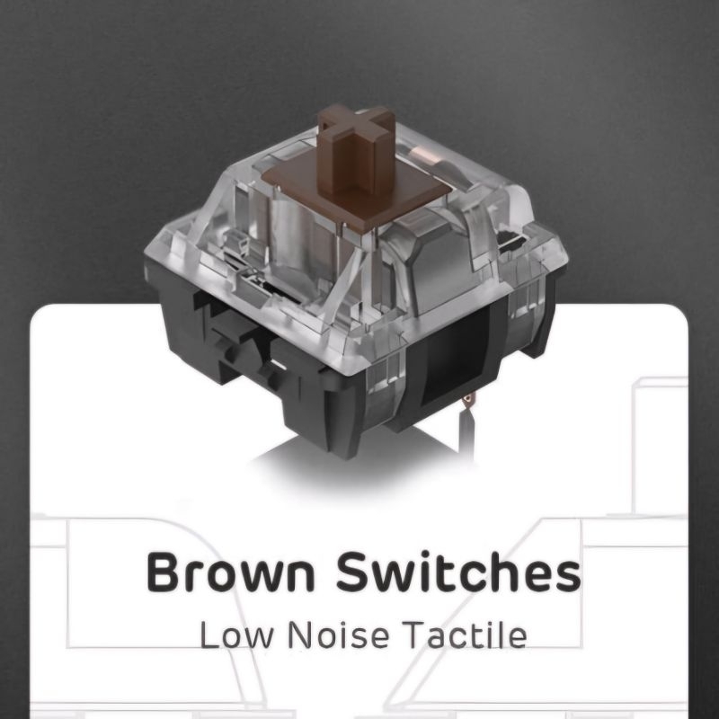 Jual Royal Kludge RK Brown Switch 70 Keys Smooth Tactile Type ...