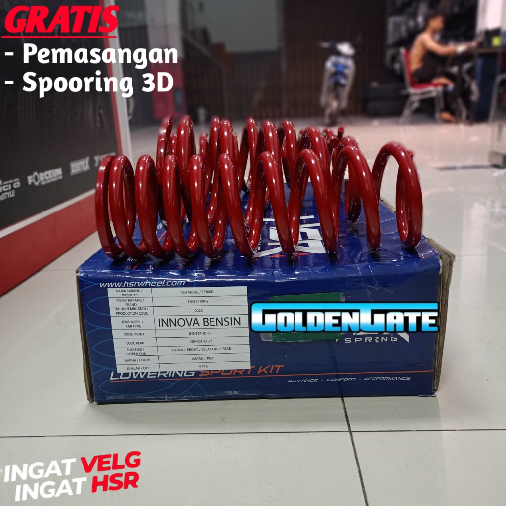 Jual Per ceper mobil innova bensin original hsr lowering spring ...