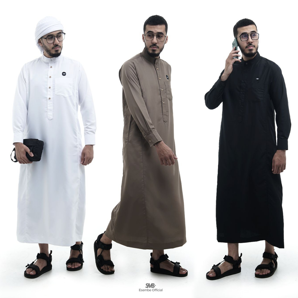 Jual Esembe Gamis Pria Jubah Saudi Lengan Panjang M049 Limited Edition ...