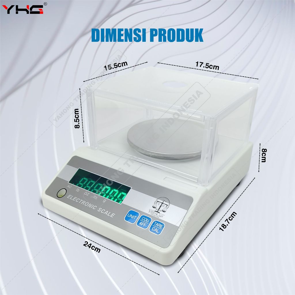 Jual Timbangan Digital 2000g 2kg 0.01g Timbangan Laboratorium Lab Emas ...