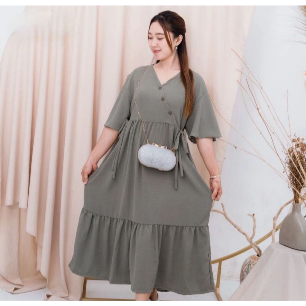 Jual Daster Kimono Tali Samping Terbaru Daster Crinkle Airflow Dress ...