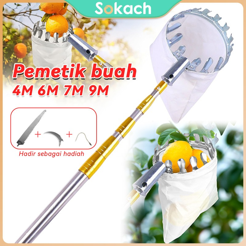 Jual 【5 IN 1】4/6/7/9M Alat Petik Buah Buah Picker Set Alat Pemetik Buah ...