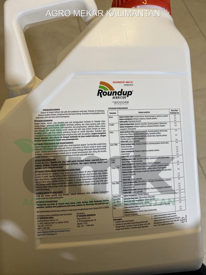 Jual Roundup Pembasmi Rumput Liar Sangat Efektif 4 Liter | Shopee Indonesia