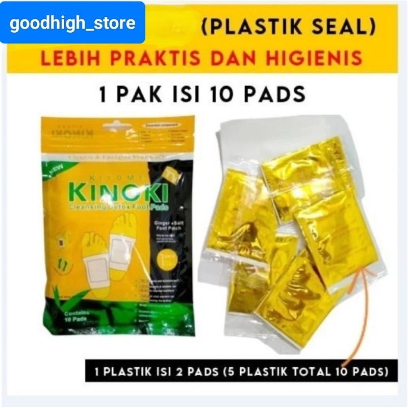 Kinoki Gold Detox Kaki Original New Packing 1 bungkus isi 10 pcs