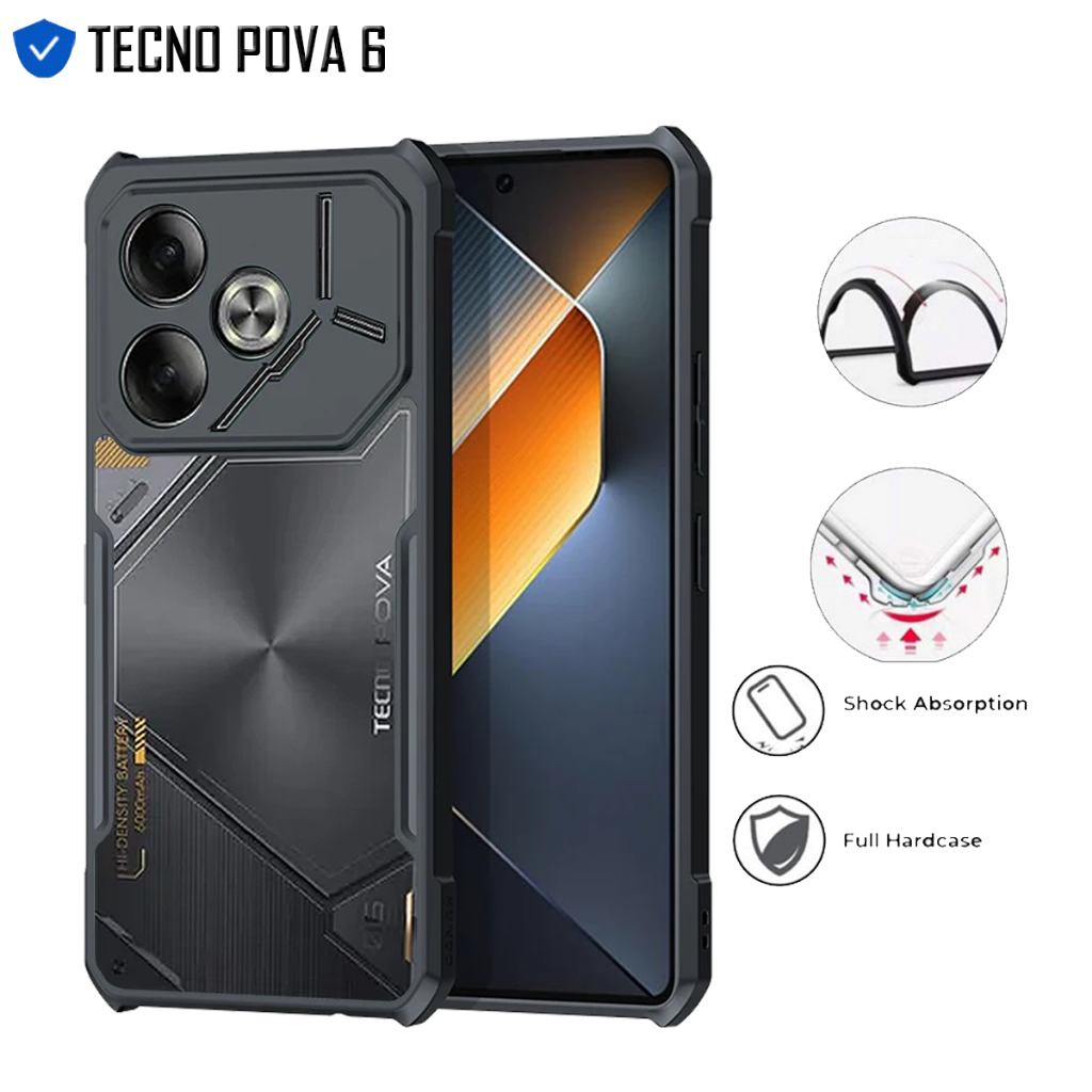 Jual Case Tecno Pova 6 Hardcase Shield Transparant Protect Camera ...