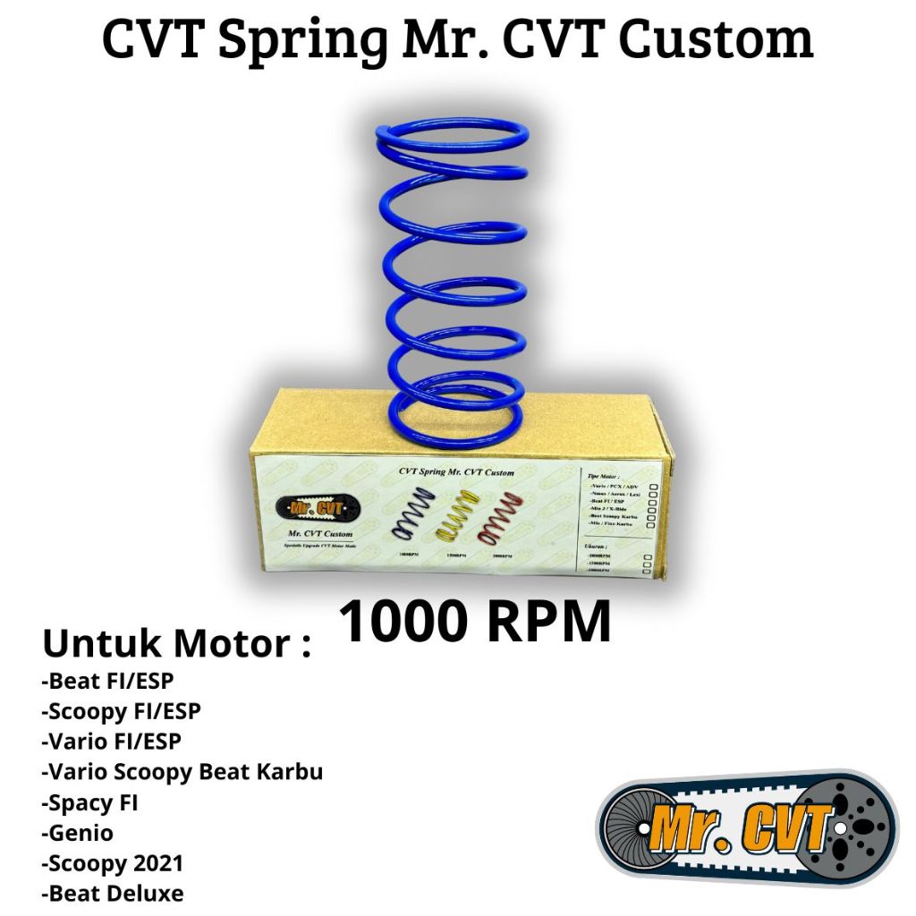 Jual Per CVT Mr. CVT Custom 1000 1200 1500 2000 RPM Beat Scoopy Genio ...