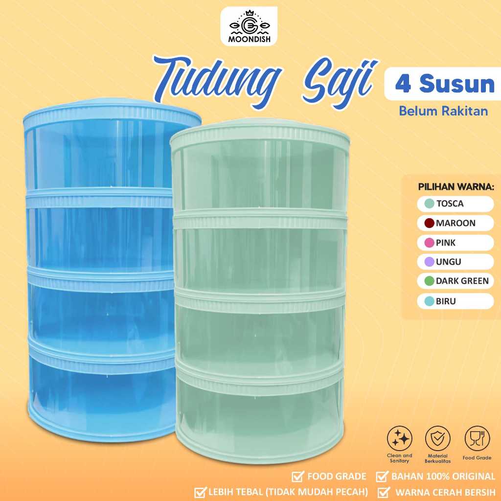 Jual Tudung Saji 4 Susun Belum Rakitan Anti Seranggan Bahan Premium ...