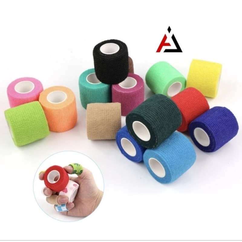 Jual Onehealth Cohesive Bandage 2.5cm x 4.5m Finger Tape Perban Elastis ...