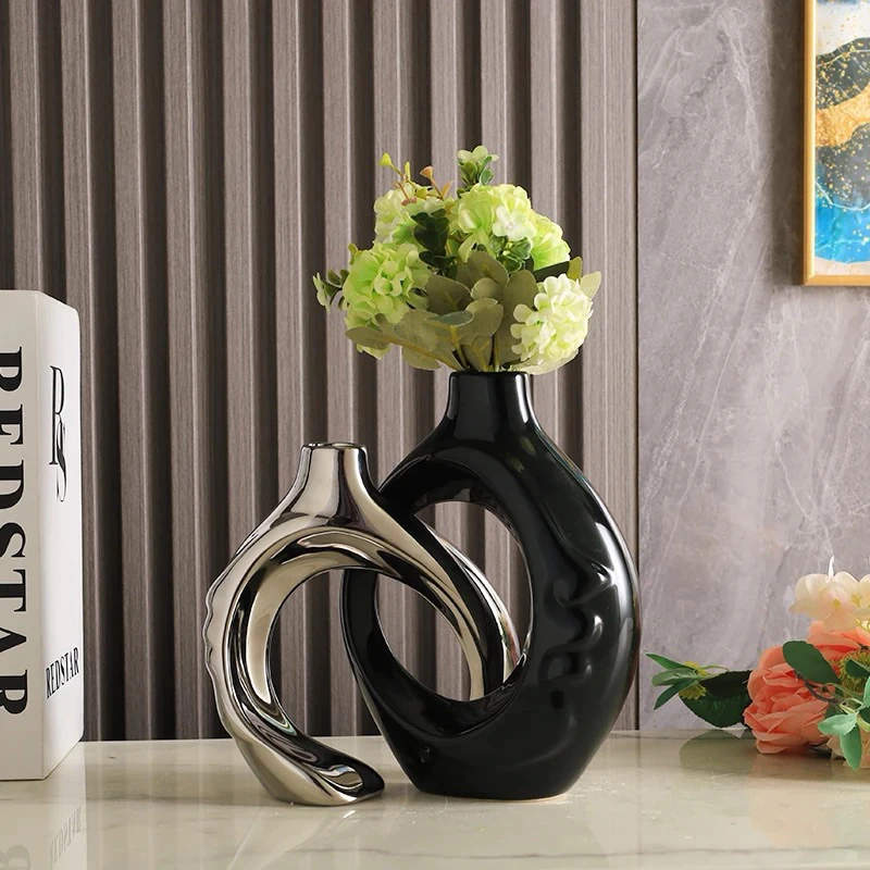 2in1 Luxury Ceramic Flower Vase