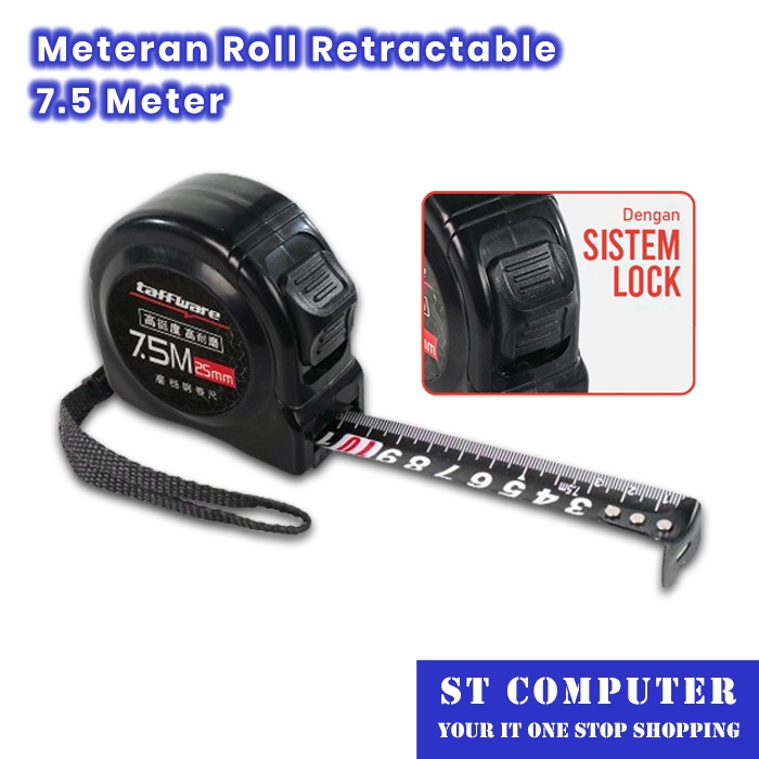 Jual Meteran Roll Retractable 7.5 Meter | Shopee Indonesia