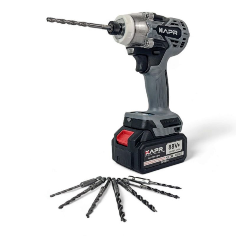 Jual APR raja bor impact driver cordless sekrup AP29PRO 550nm 2baterai ...