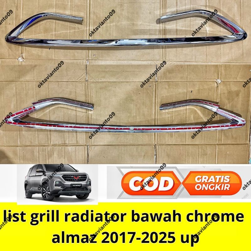 Jual list grill radiator bawah wuling almaz 2017 2019 2021 2022 2025 ...