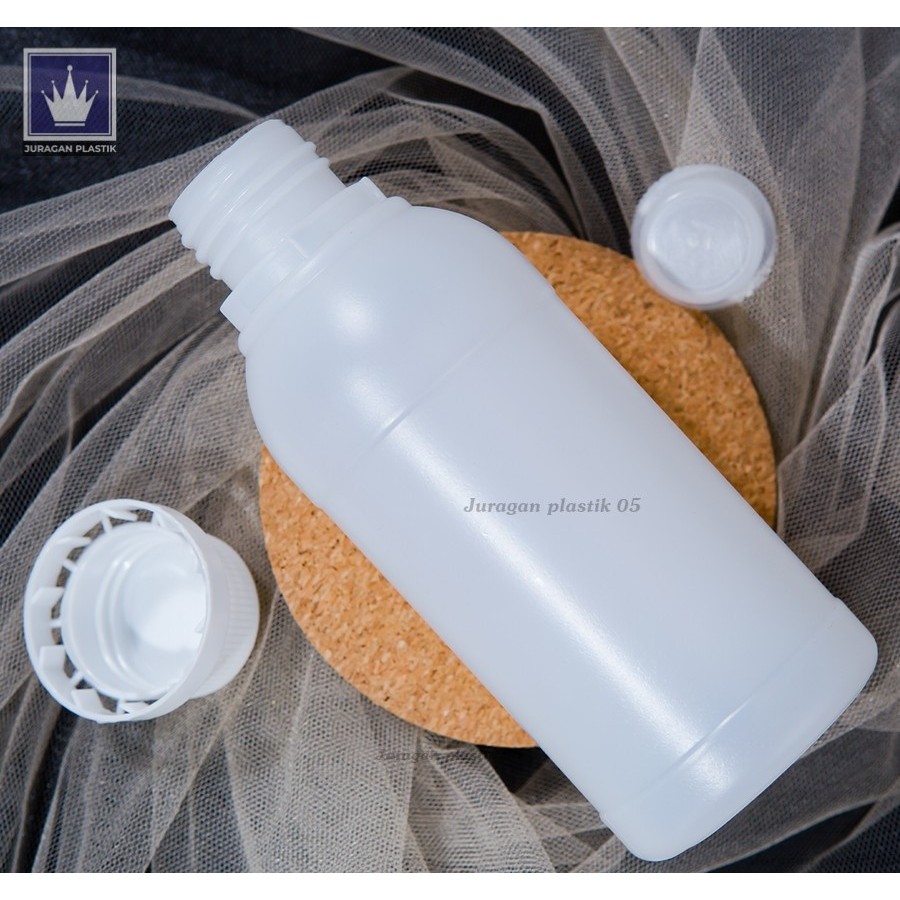 Jual Botol Labor 500ml HDPE dengan PLUG dan TUTUP SEGEL / Botol Agro ...