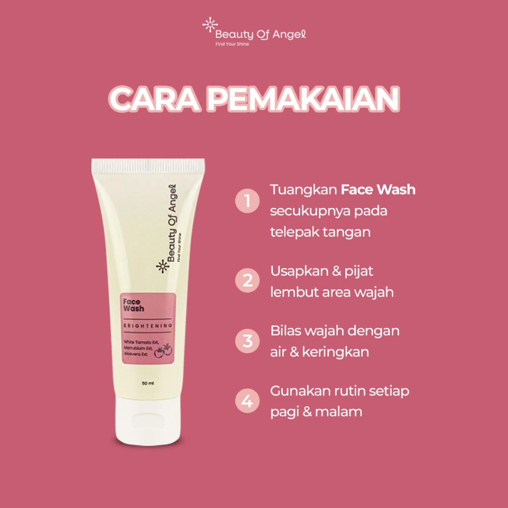 Jual BEAUTY OF ANGEL INARA RUSLI BRIGHTENING FACE WASH WHITE TOMATO ...