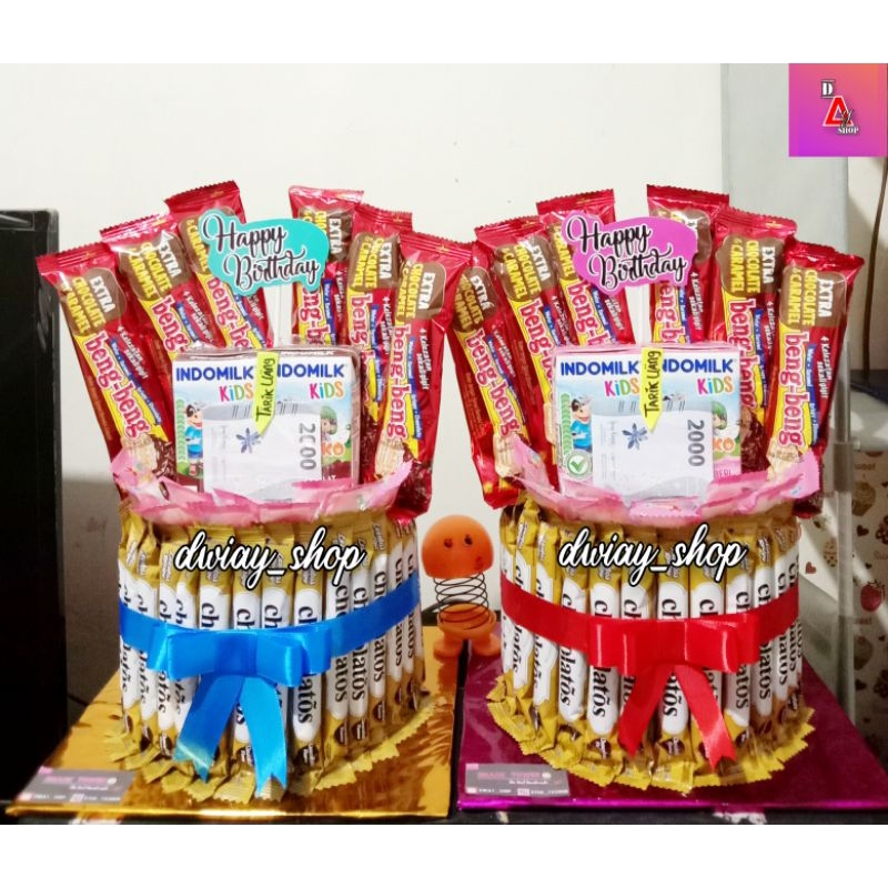 Jual SNACK TOWER ULTAH KEKINIAN / KUE ULTAH KEKINIAN / BINGKISAN ULTAH ...