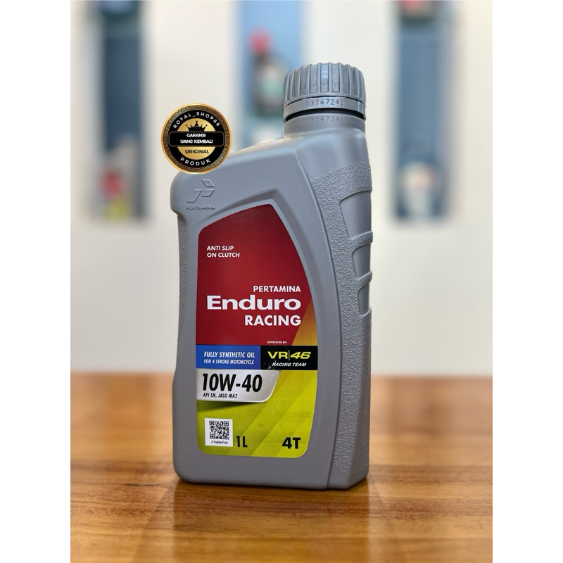 Jual Oli ENDURO Racing 10W-40 1 LITER FULL SYNTHETIC ORIGINAL | Shopee ...