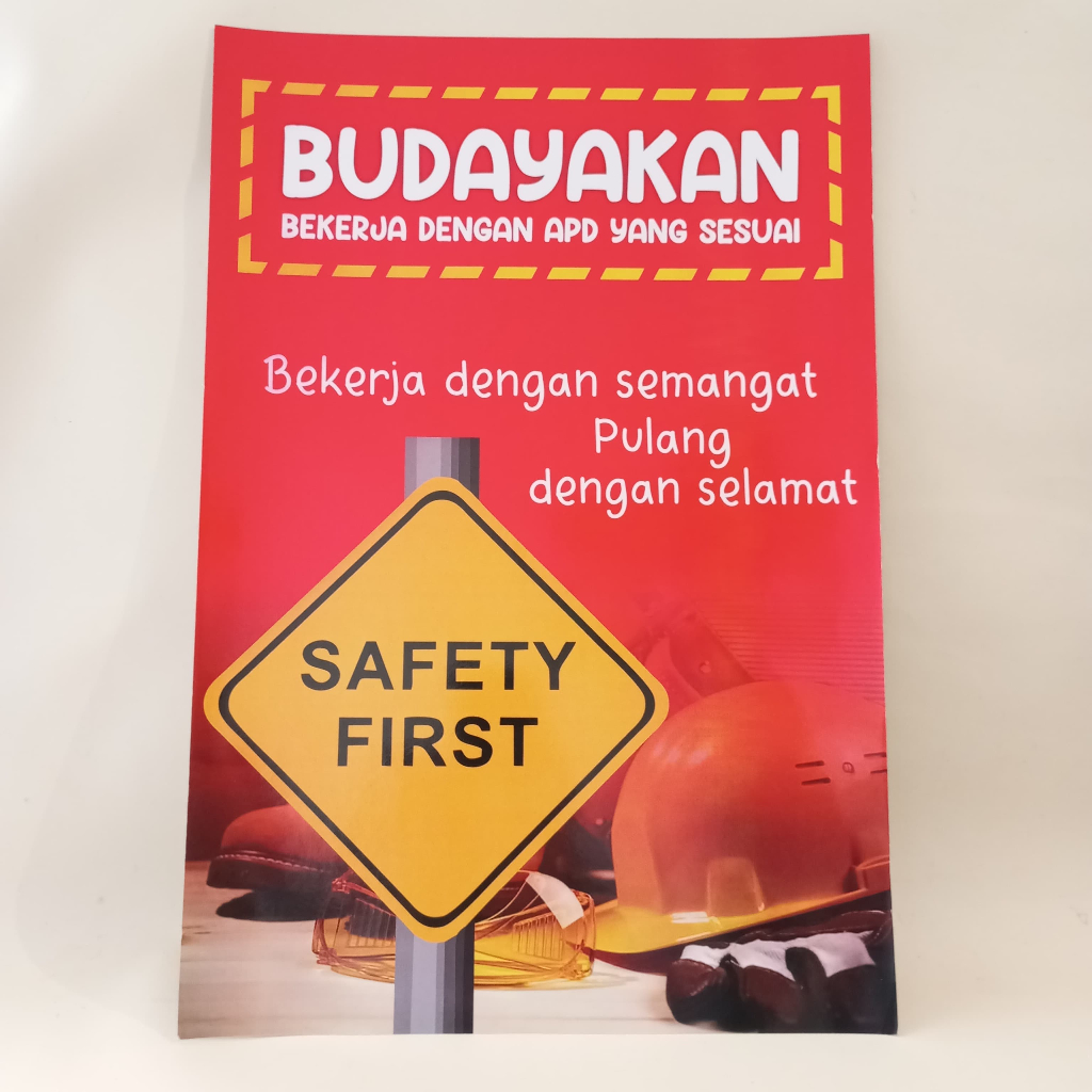 Jual Poster Budayakan Bekerja dengan APD yang Sesuai | Poster Safety ...