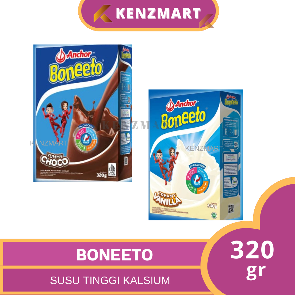Jual Boneeto Susu Bubuk Anak Sekolah Creamy Vanilla & Choco 320g ...