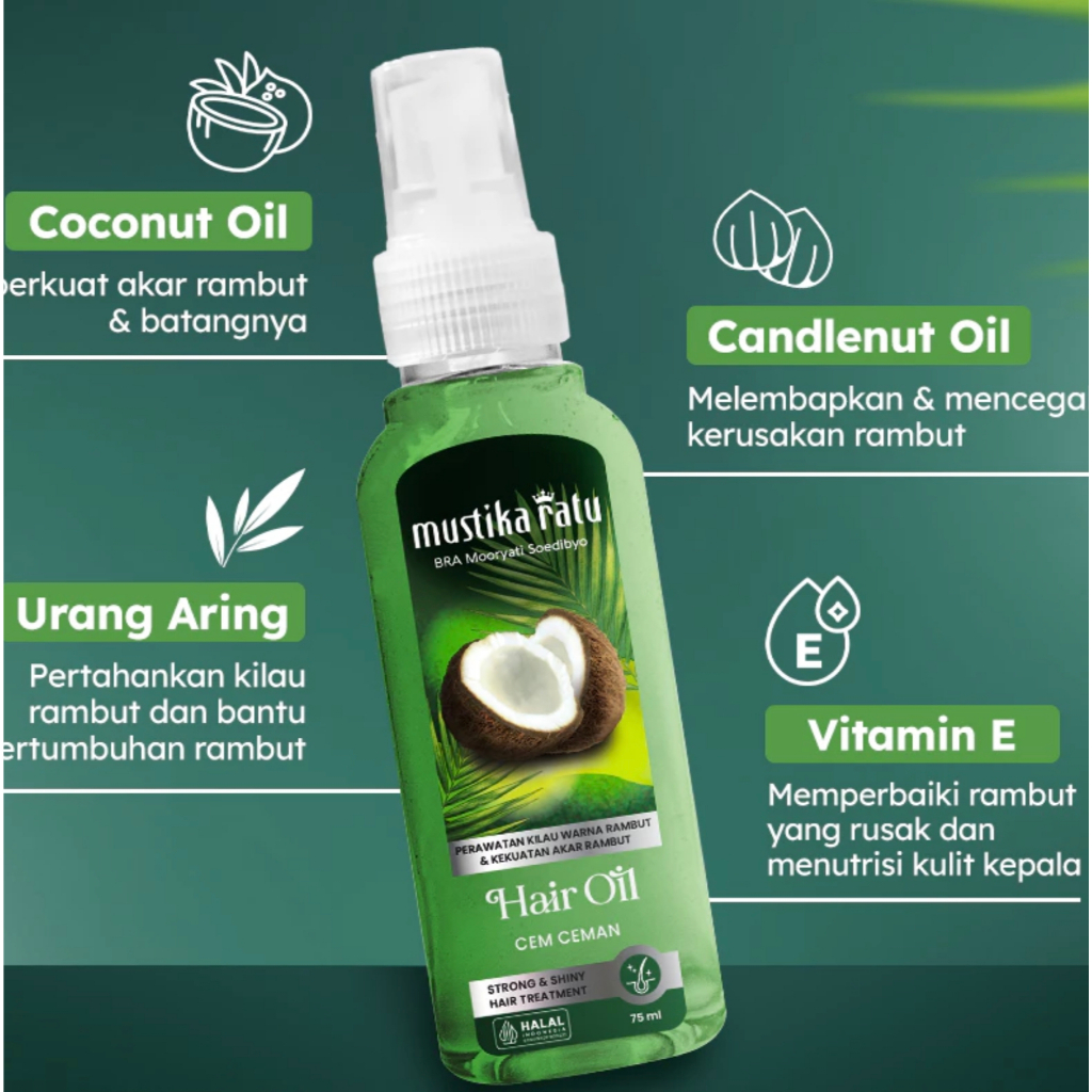 Jual MUSTIKA RATU - Hair Oil Cem Ceman 75 ml | 175ml | Shopee Indonesia