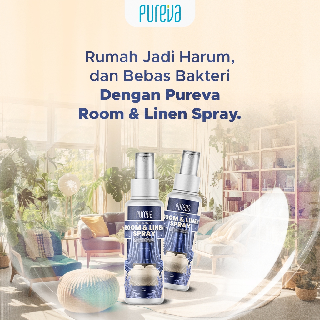 Jual Pureva Room & Linen Spray - Pengharum Ruangan Anti Bau dan Bakteri ...