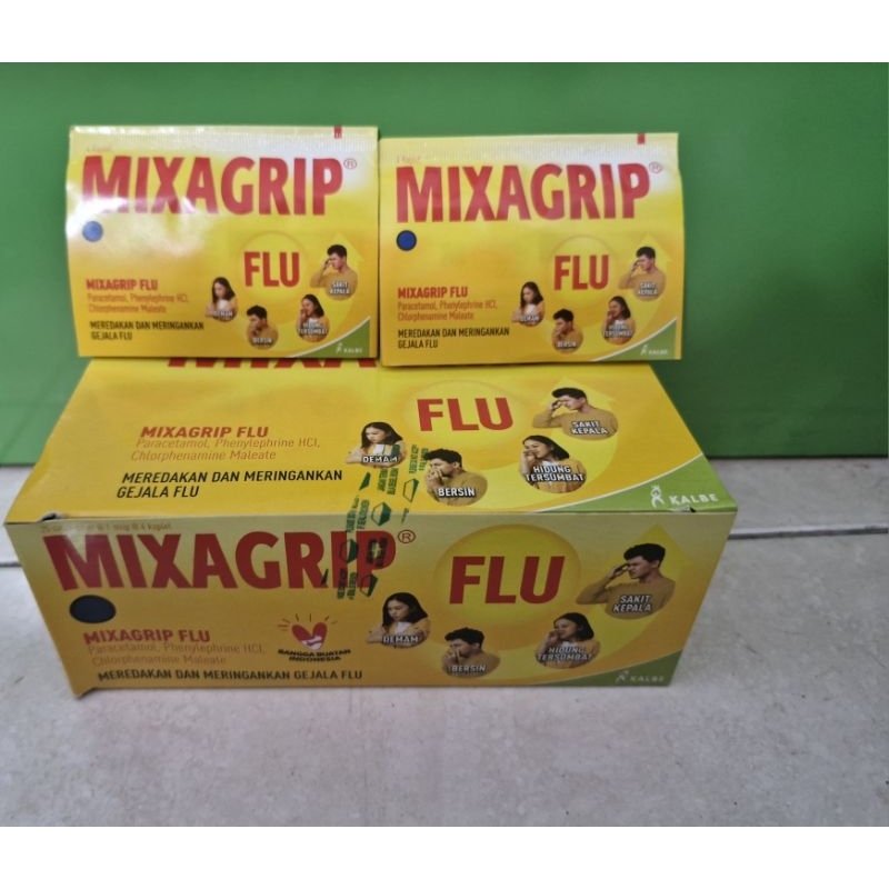 Jual MIXAGRIP FLU (KUNING) BOX Isi 25 Strip - Obat Demam & Flu | Shopee ...