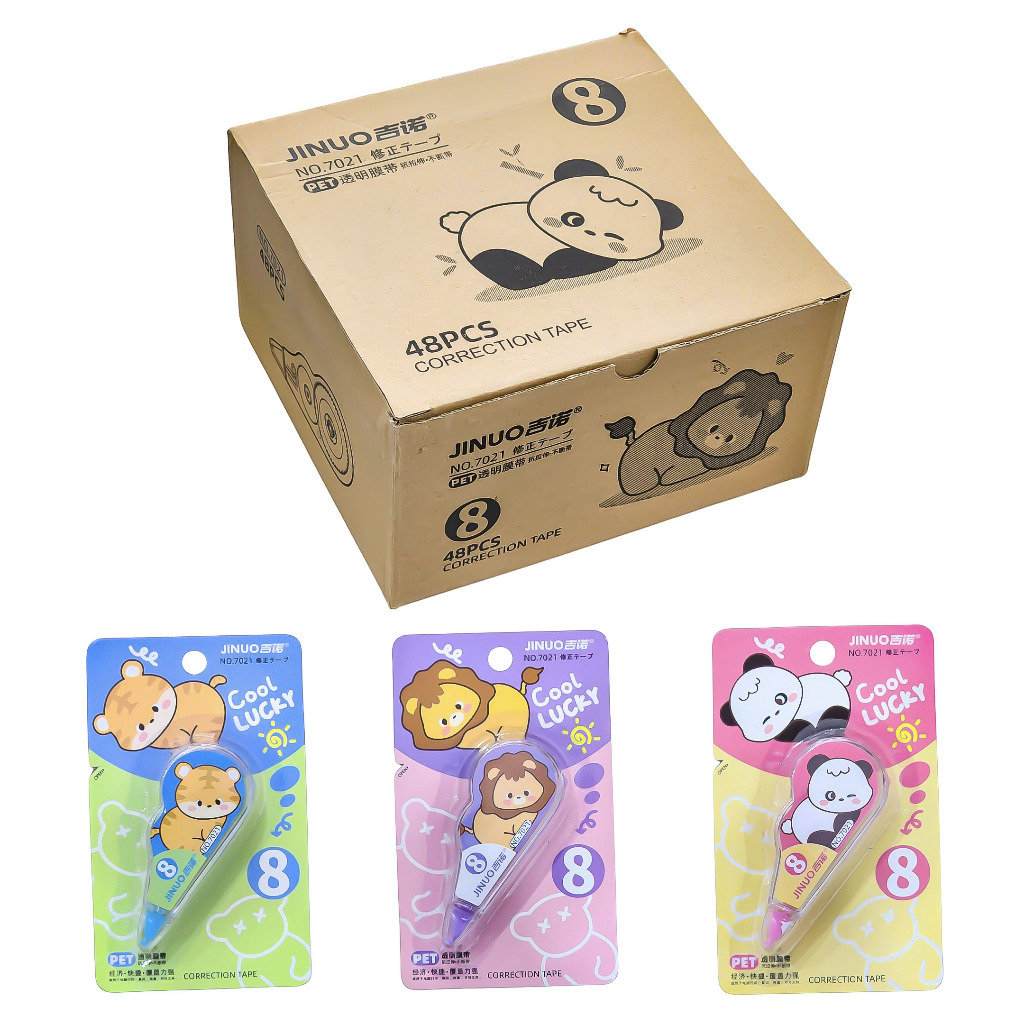 Jual (1 BOX isi 48pc) Correction Tape mini Jinuo no.7021 | Shopee Indonesia