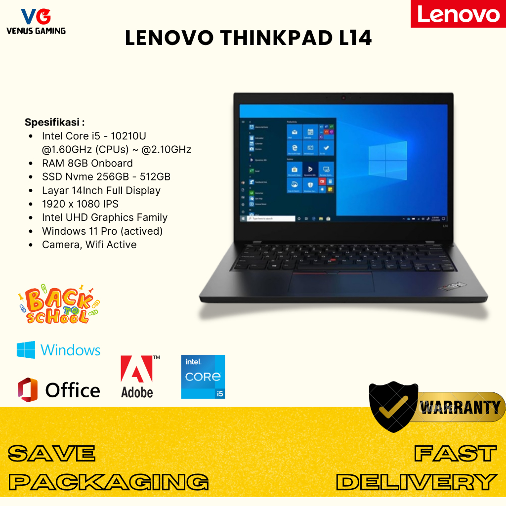 ノートパソコンwindows11 第10世代 core i5 L14
