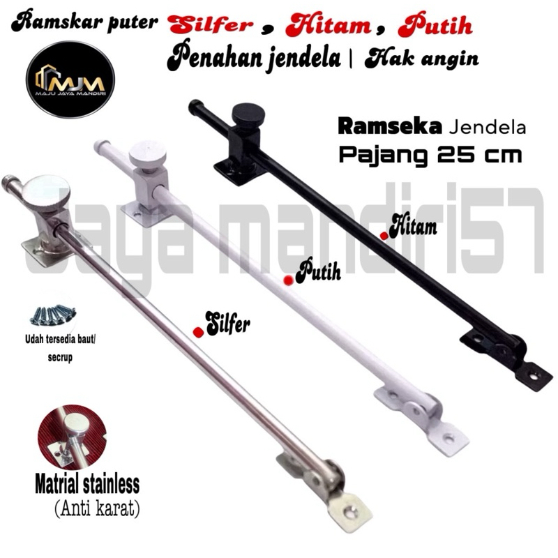 Jual Ramskar Jendela 25cm / Penahan Jendela stainless | Shopee Indonesia
