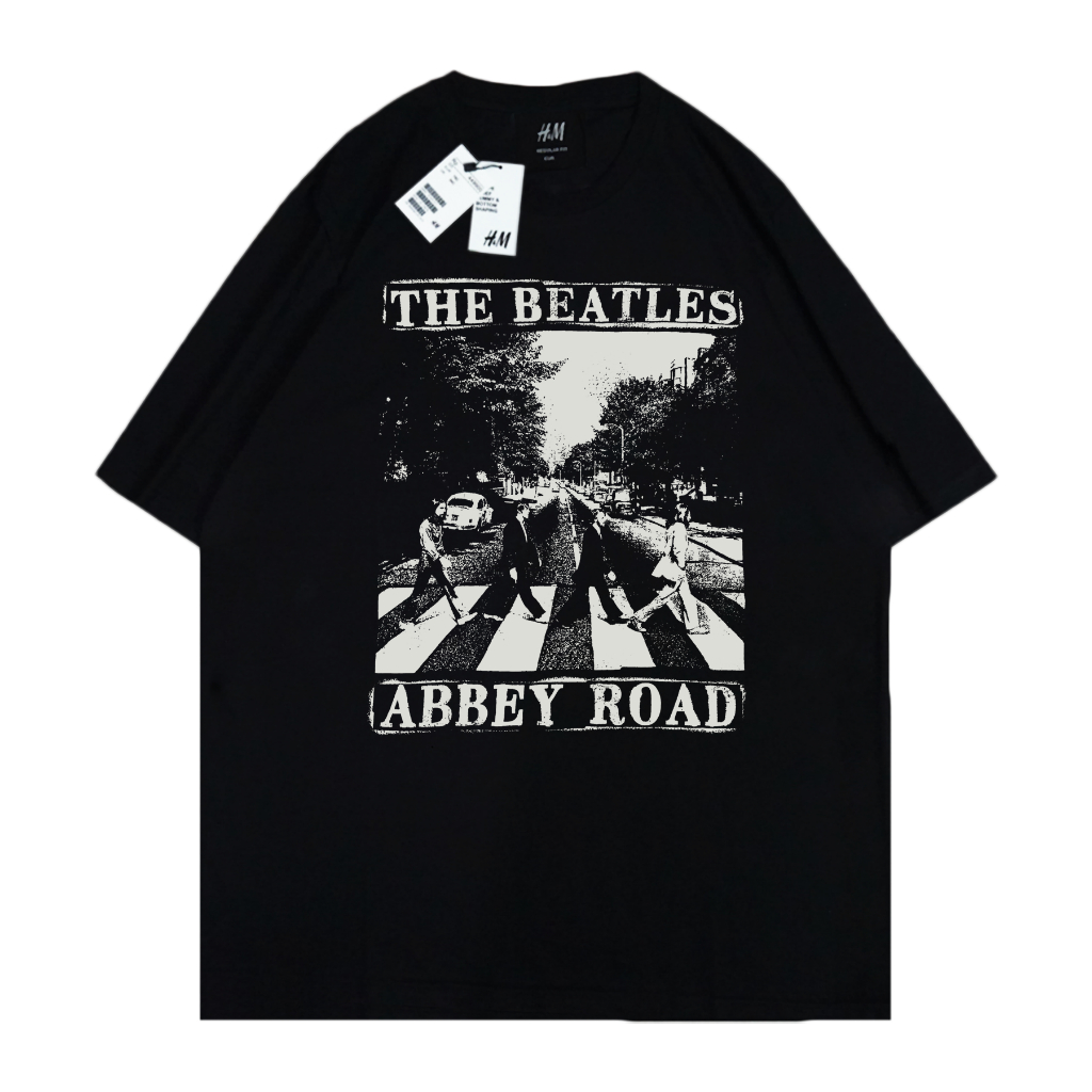 Tshirt Kaos Band The Beatles UK Abbey Road