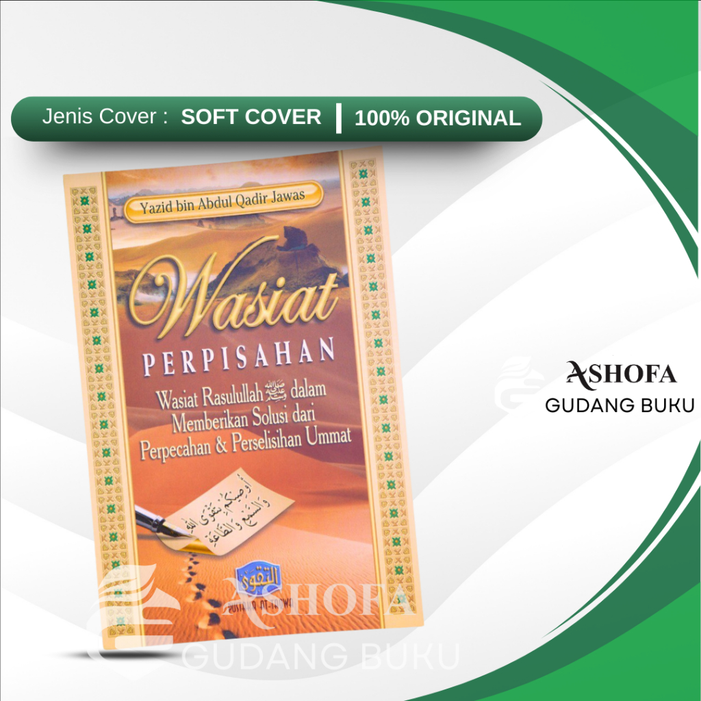 Jual WASIAT PERPISAHAN - Wasiat Rasulullah Dalam Memberikan Solusi ...