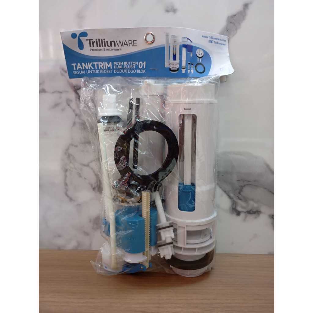 Tanktrim Isi Kloset Merk Trilliun Ware Dual Flush Universal Untuk Merk Apapun