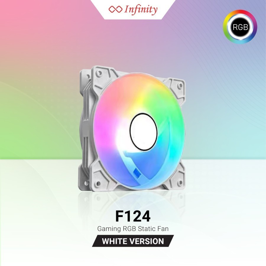 Jual Infinity F124 120mm Auto RGB White - Fan Case | Shopee Indonesia