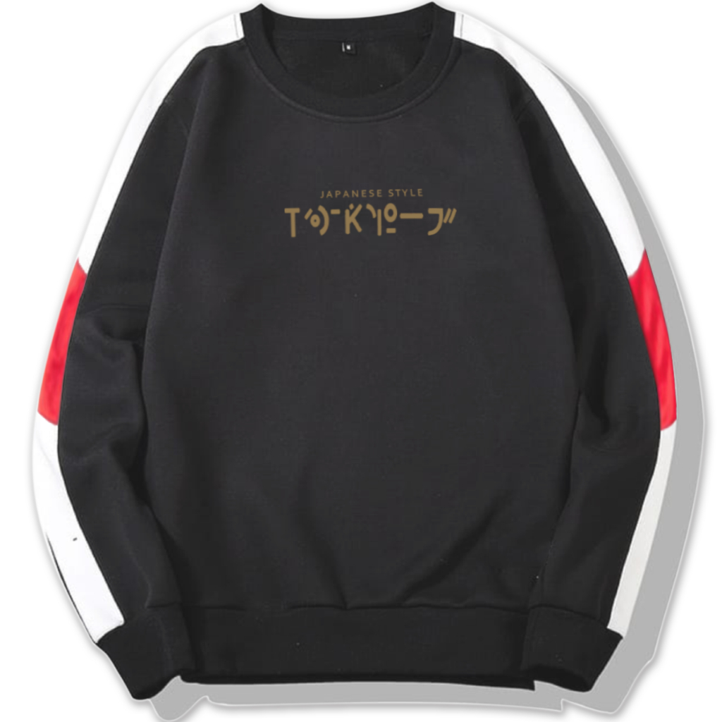 Jual Sweater Big Size Japanese Style Tokyo Crewneck Jumper 