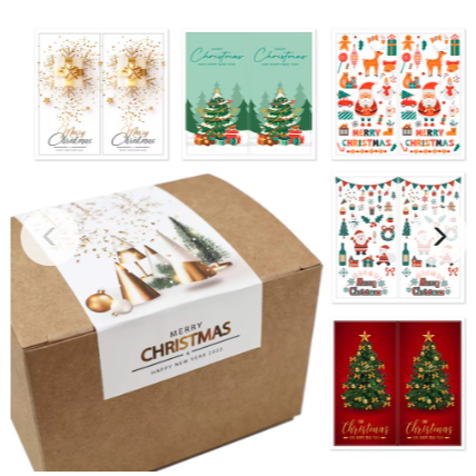 Jual Stiker Jumbo Natal Sticker Box Merry Christmas Stiker Xmas Stiker ...
